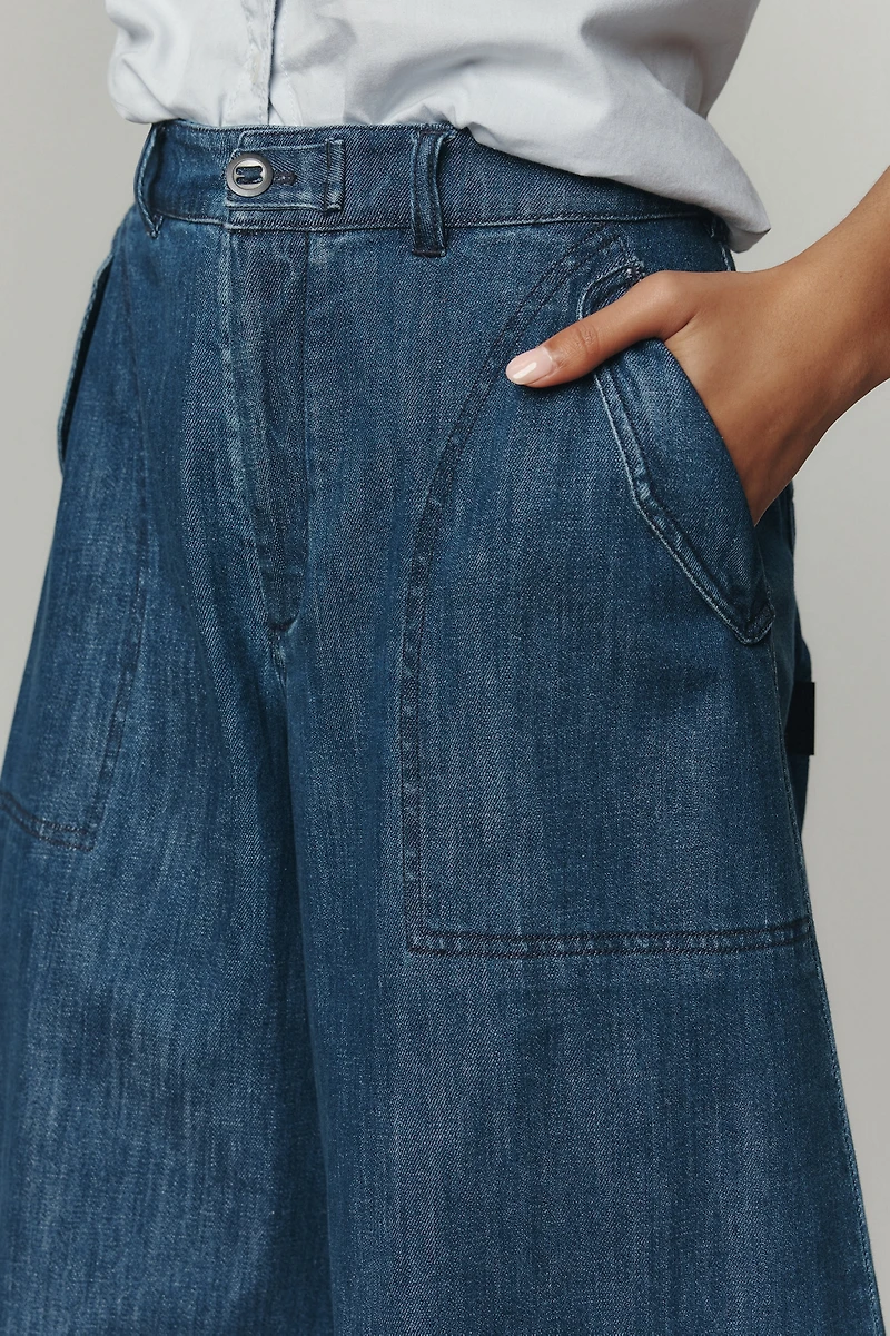 Pilcro High-Rise Wide-Leg Jeans