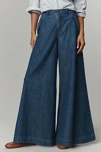 Pilcro High-Rise Wide-Leg Jeans