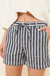 Madewell Utility Back Linen Blend Shorts