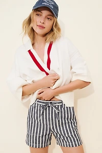 Madewell Utility Back Linen Blend Shorts