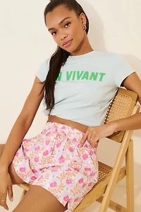 SZ Blockprints Relaxed Drawstring Shorts