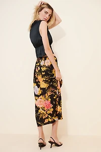 Never Fully Dressed Floral Dorris Midi Skirt