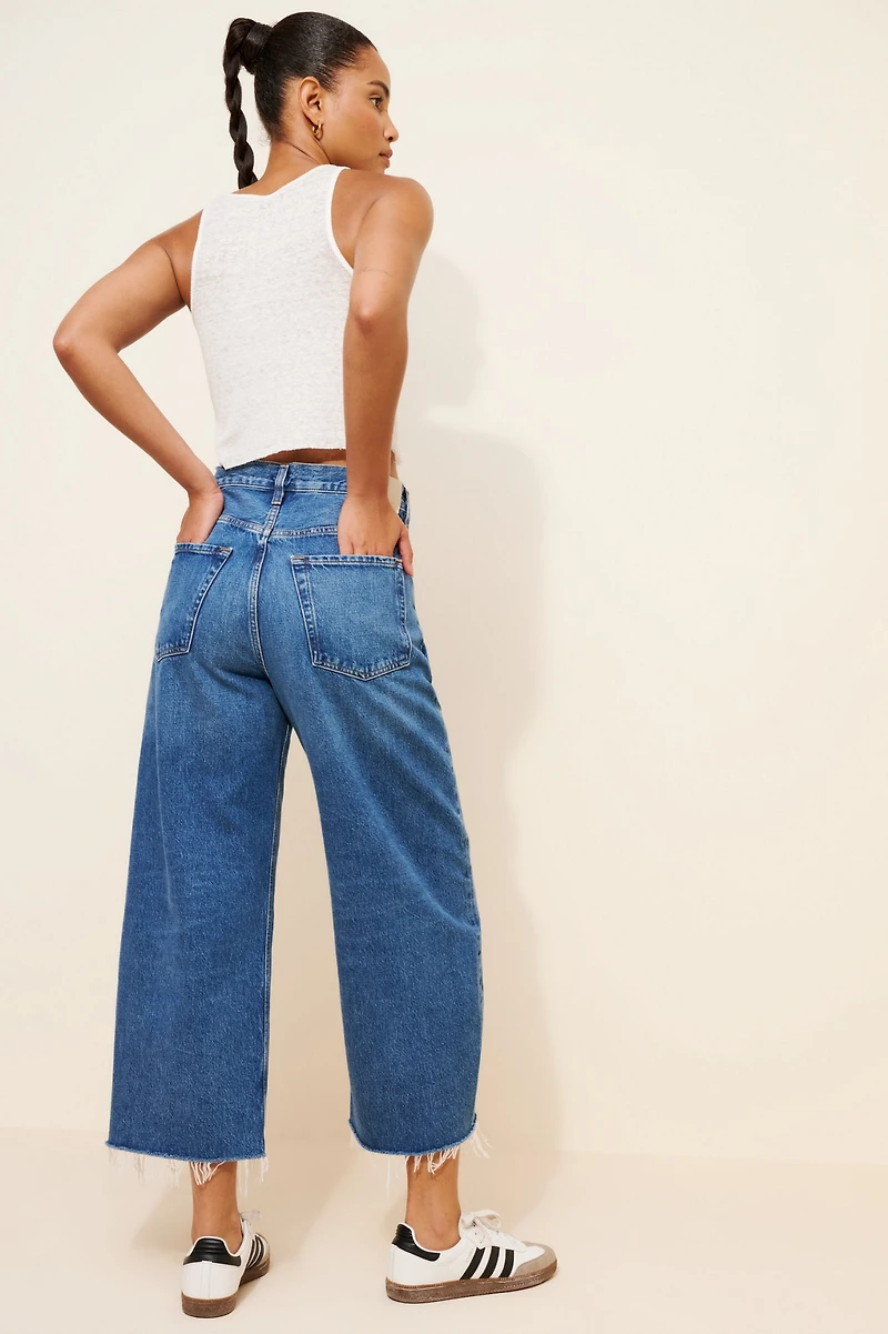 Citizens of Humanity Ayla Raw Hem Crop Jeans