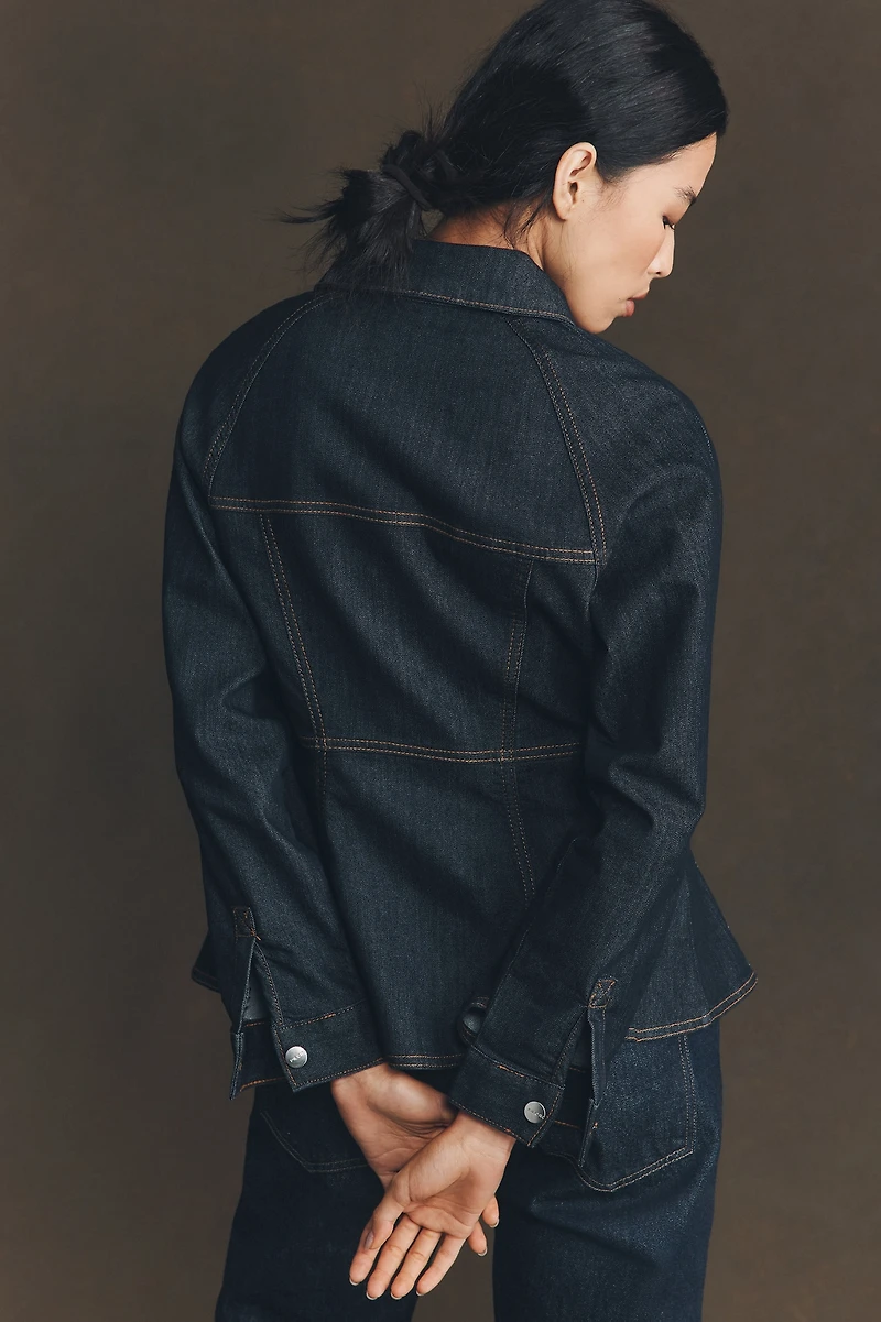 Pilcro Peplum Denim Jacket