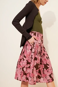 Hutch Full Floral Knee-Length Skirt