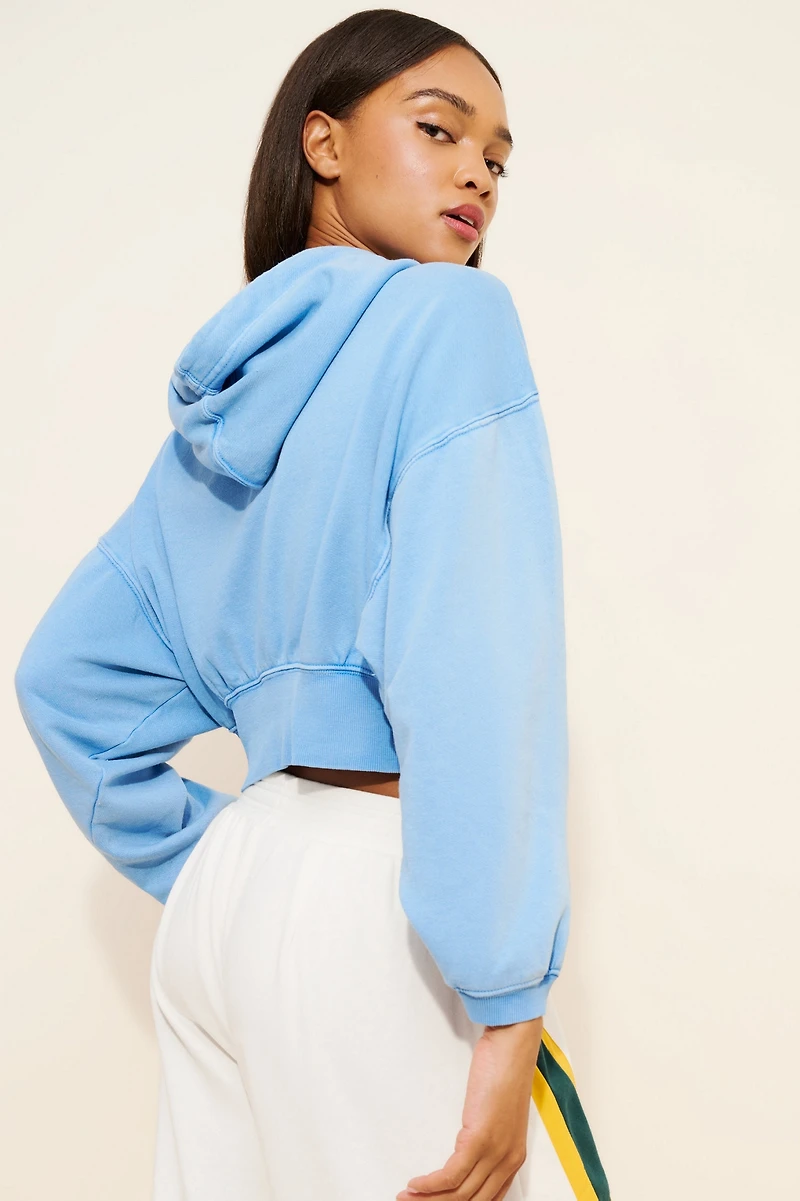 Daily Practice by Anthropologie Drawstring Cropped Hoodie