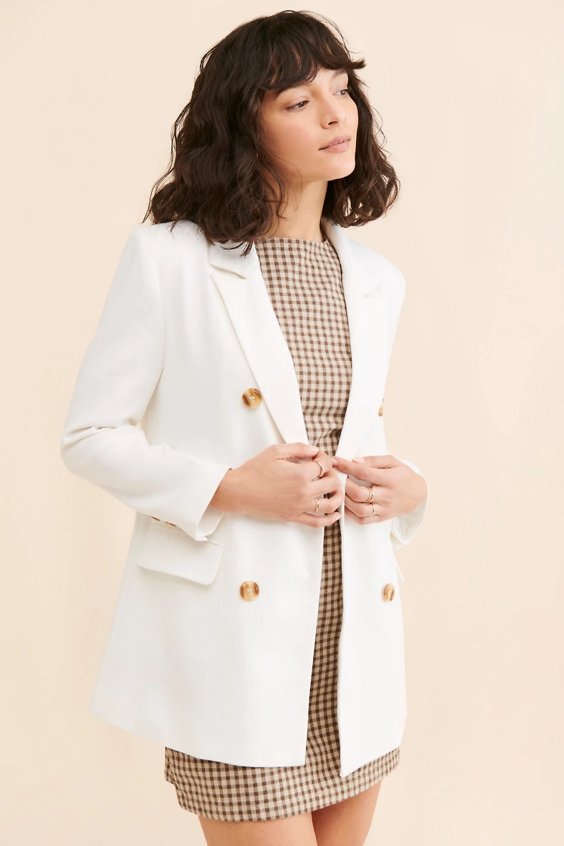 FRENCHMAUVE Emory Longline Blazer