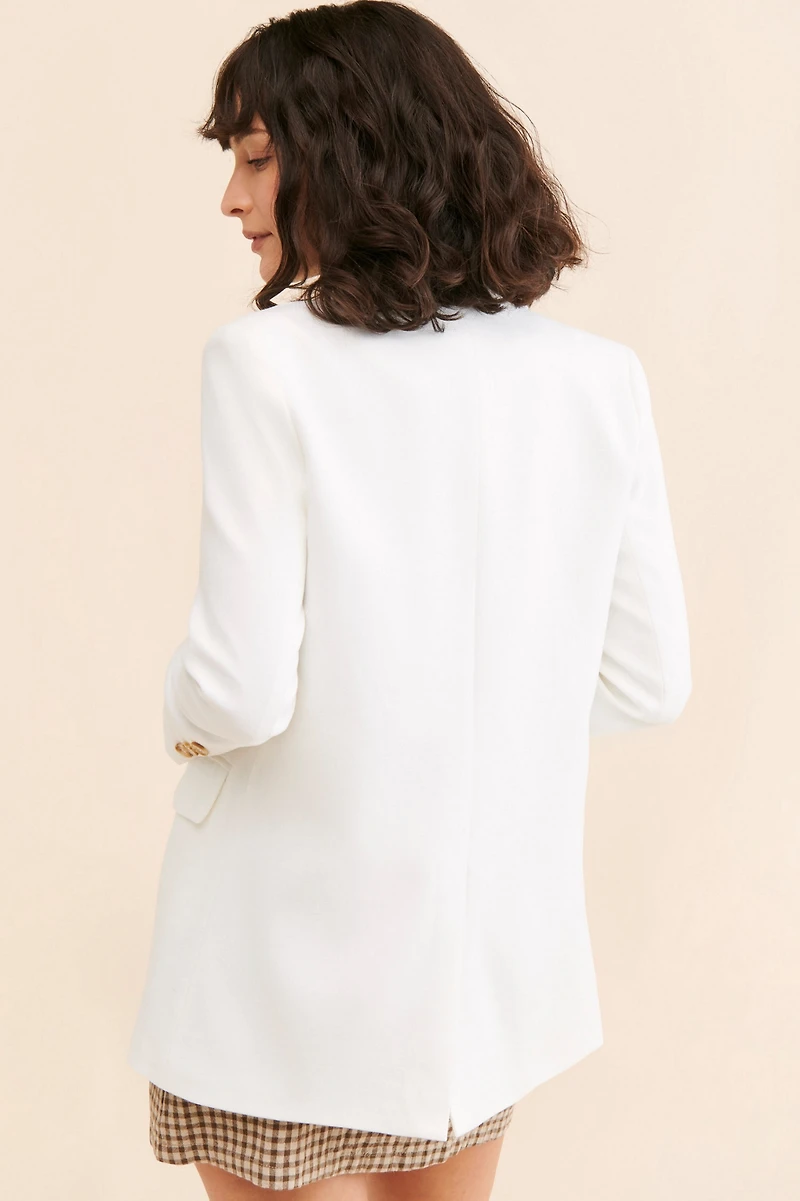 FRENCHMAUVE Emory Longline Blazer