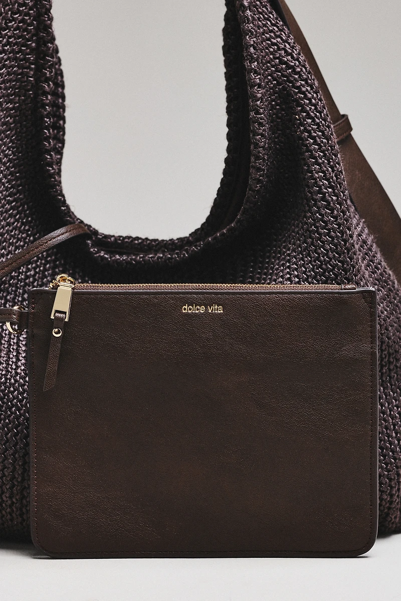 Dolce Vita Miriel Raffia Tote Bag