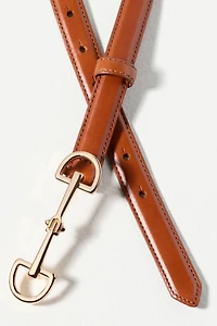 Classic Horsebit Skinny Belt