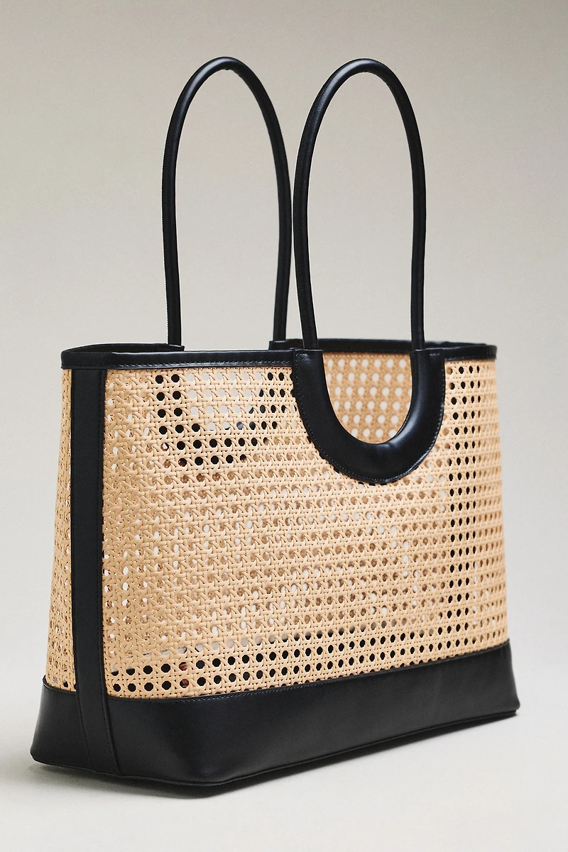 Shiraleah Lyra Woven Tote Bag