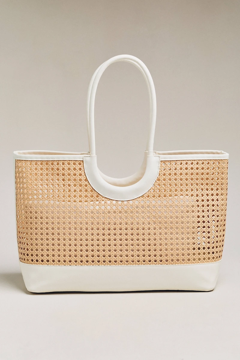 Shiraleah Lyra Woven Tote Bag
