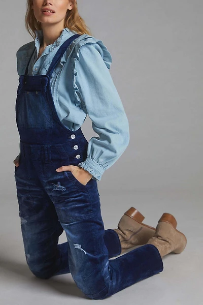 Pilcro The Wanderer Velvet Overalls