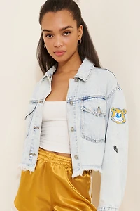 Hype and Vice UCLA Cropped Denim Jacket