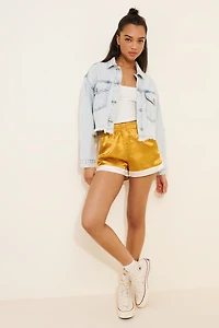 Hype and Vice UCLA Cropped Denim Jacket