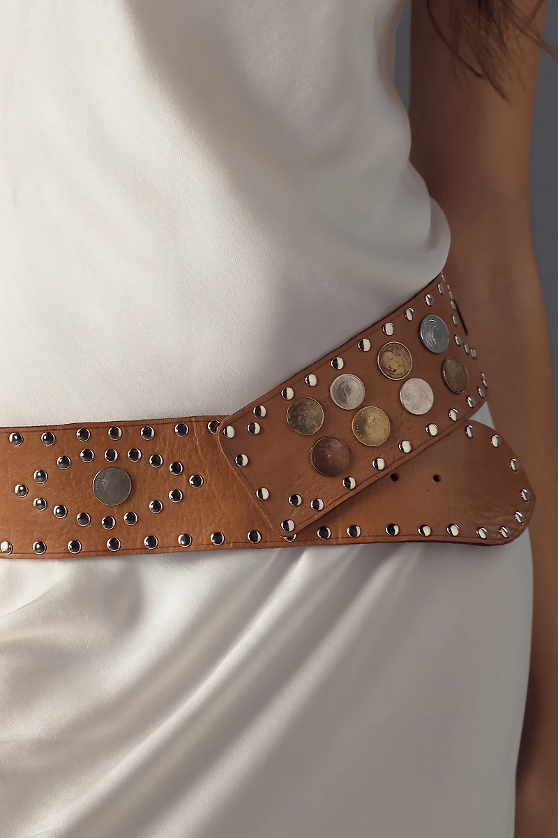 Z&L Europe Vega Coin Studded Belt