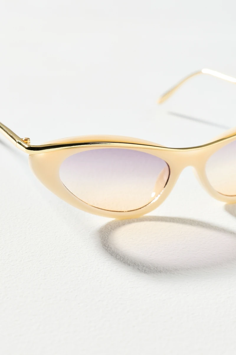 I-SEA Sporty Wrapped Cat-Eye Sunglasses