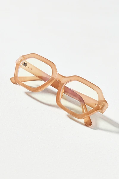 I-SEA Translucent Geometric Blue Light Glasses