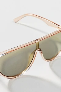 I-SEA Summer Oversized Shield Aviator Sunglasses