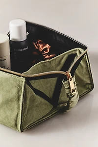 The Flat Lay Co. Velvet Makeup Box Bag