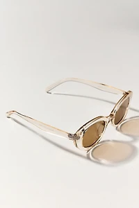 Transparent Oval Sunglasses