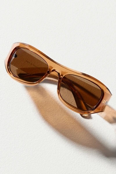 By Anthropologie Curved Rectangle Sunglasses