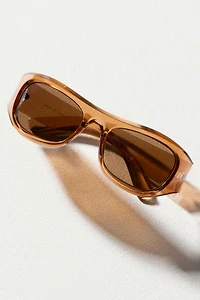 By Anthropologie Curved Rectangle Sunglasses