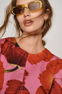 By Anthropologie Curved Rectangle Sunglasses