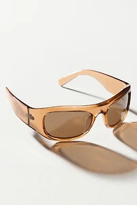 By Anthropologie Curved Rectangle Sunglasses