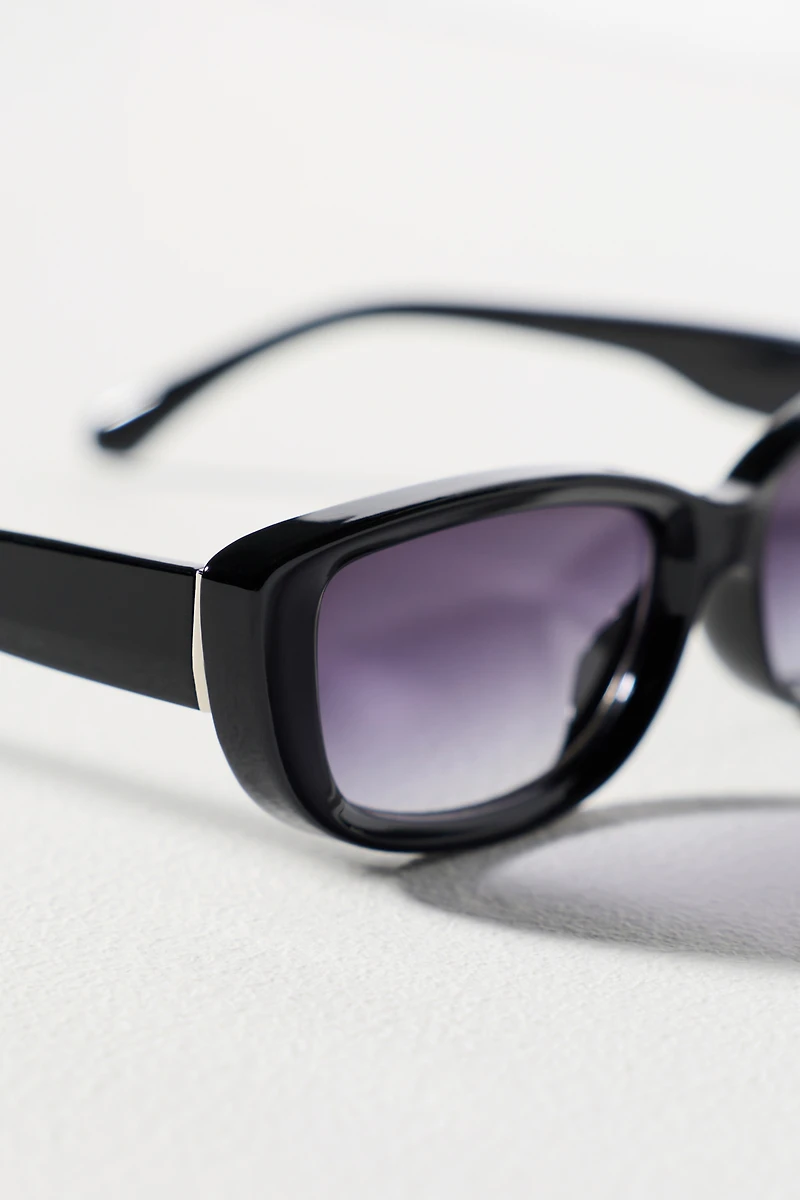 Reality Eyewear Winged Rectangle Sunglasses