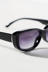 Reality Eyewear Winged Rectangle Sunglasses