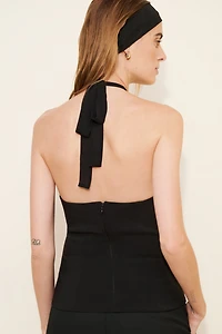 Elodie Noel Criss-Cross Halter Top