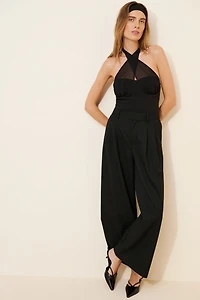 Elodie Noel Criss-Cross Halter Top