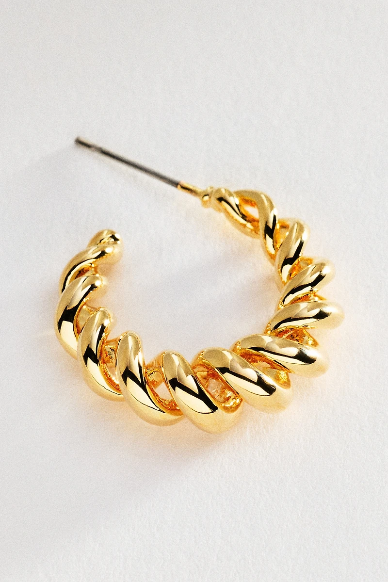 Spiral Hoop Earrings