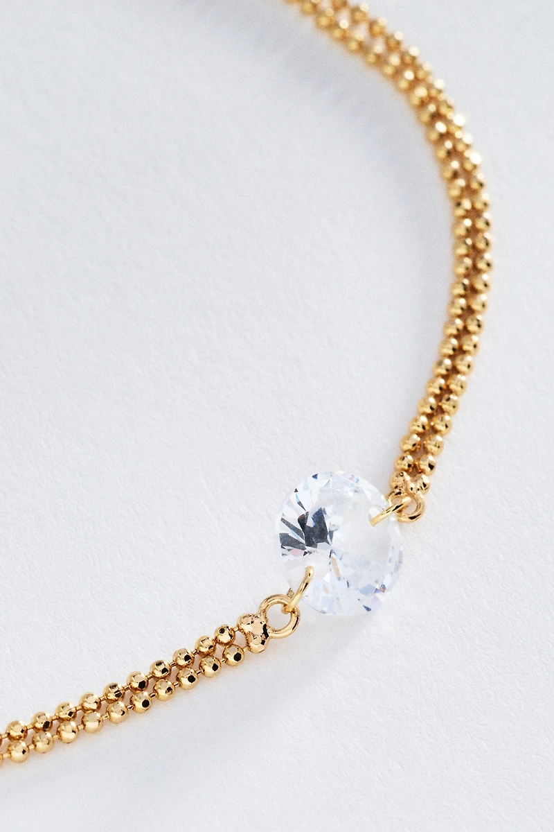 Delicate Floating Crystal Bracelet