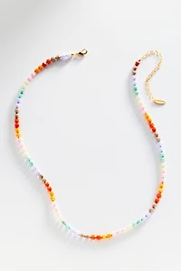 Multi-Color Beaded Collar Necklace