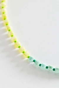 Multi-Color Beaded Collar Necklace