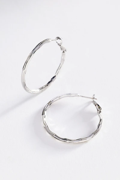 Textured Hoop Earrings