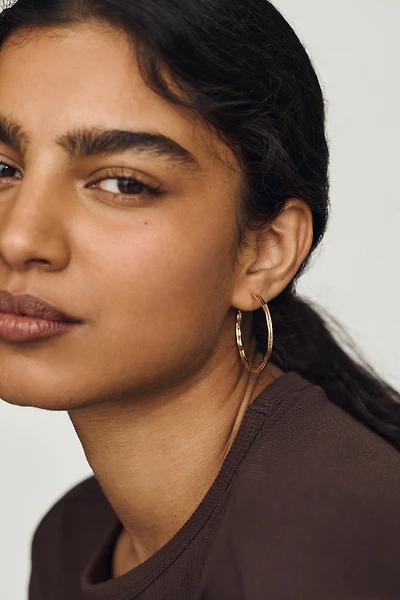 Textured Hoop Earrings