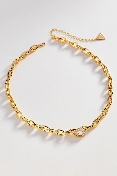 Chunky Bezel Crystal Necklace