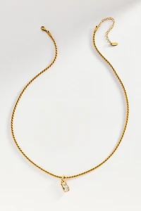 Bezel Crystal Pendant Necklace