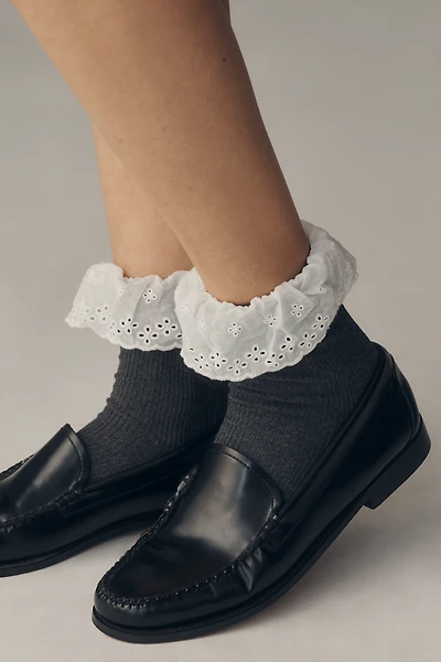 Casa Clara Tabitha Pointelle Ruffle Socks