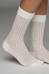 Casa Clara Daniella Waffle-Knit Crew Socks