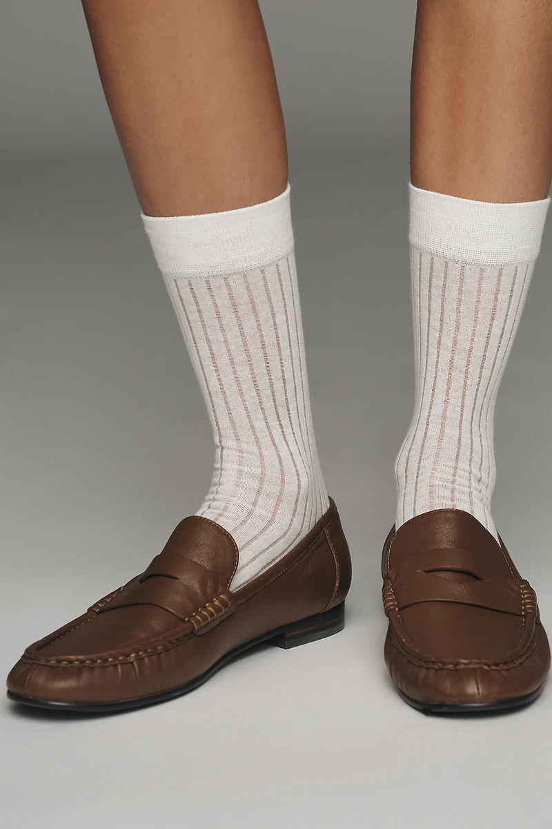 Casa Clara Daniella Waffle-Knit Crew Socks