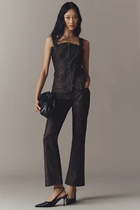 Pilcro Zip-Front Square-Neck Tank