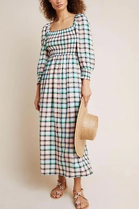 Maeve Cerie Smocked Maxi Dress