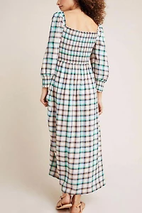Maeve Cerie Smocked Maxi Dress