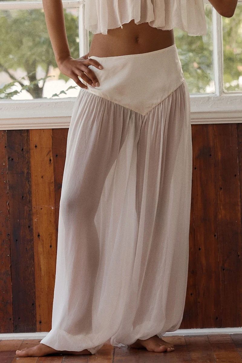 BHLDN Sheer Balloon Pants