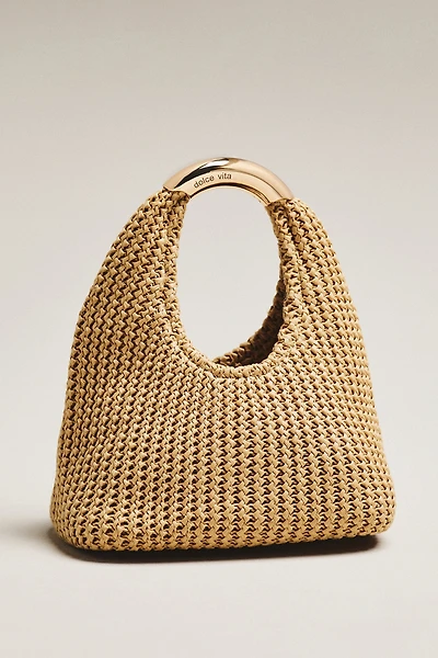 Dolce Vita Eveliser Raffia Mini Slouchy Bag