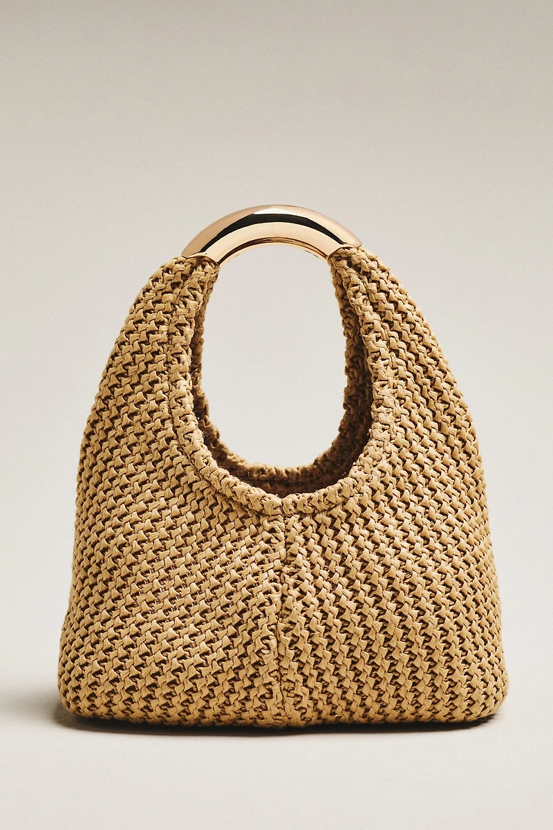 Dolce Vita Eveliser Raffia Mini Slouchy Bag